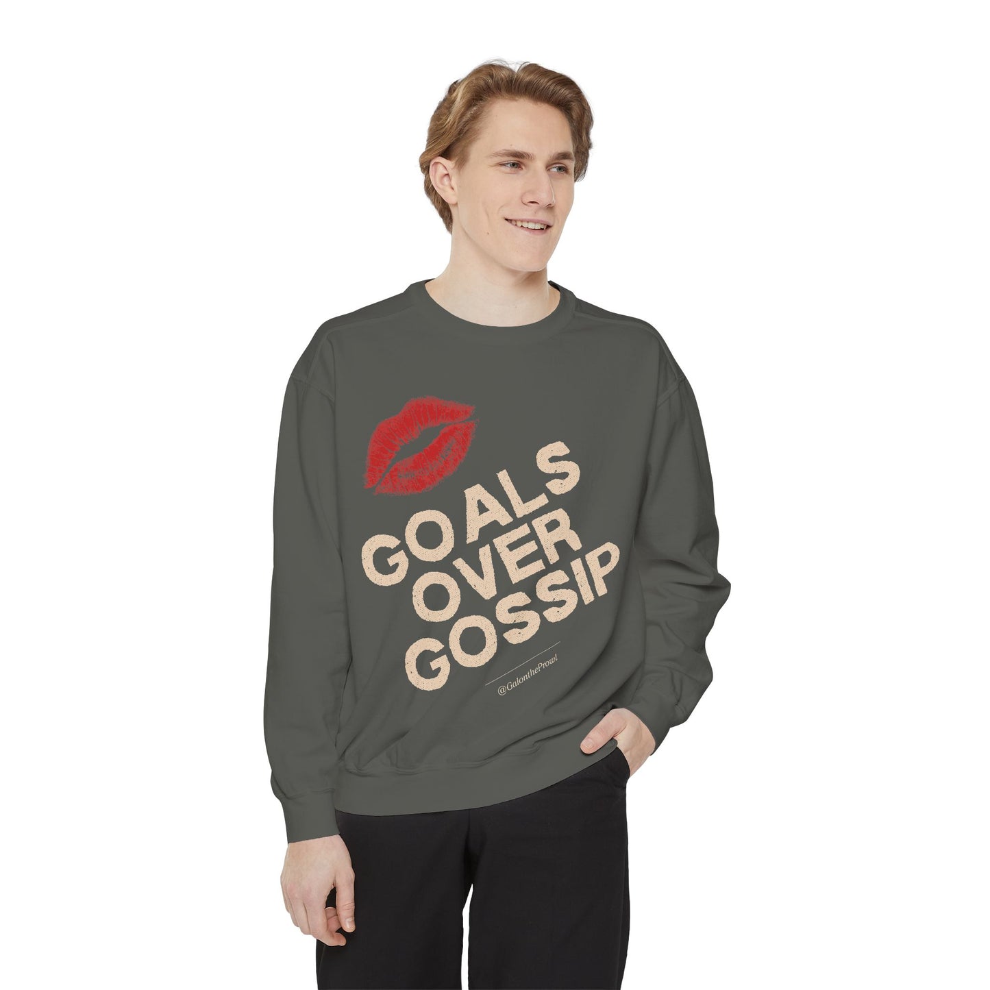 Goals Over Gossip Sweatshirt Unisex Cozy Crewneck