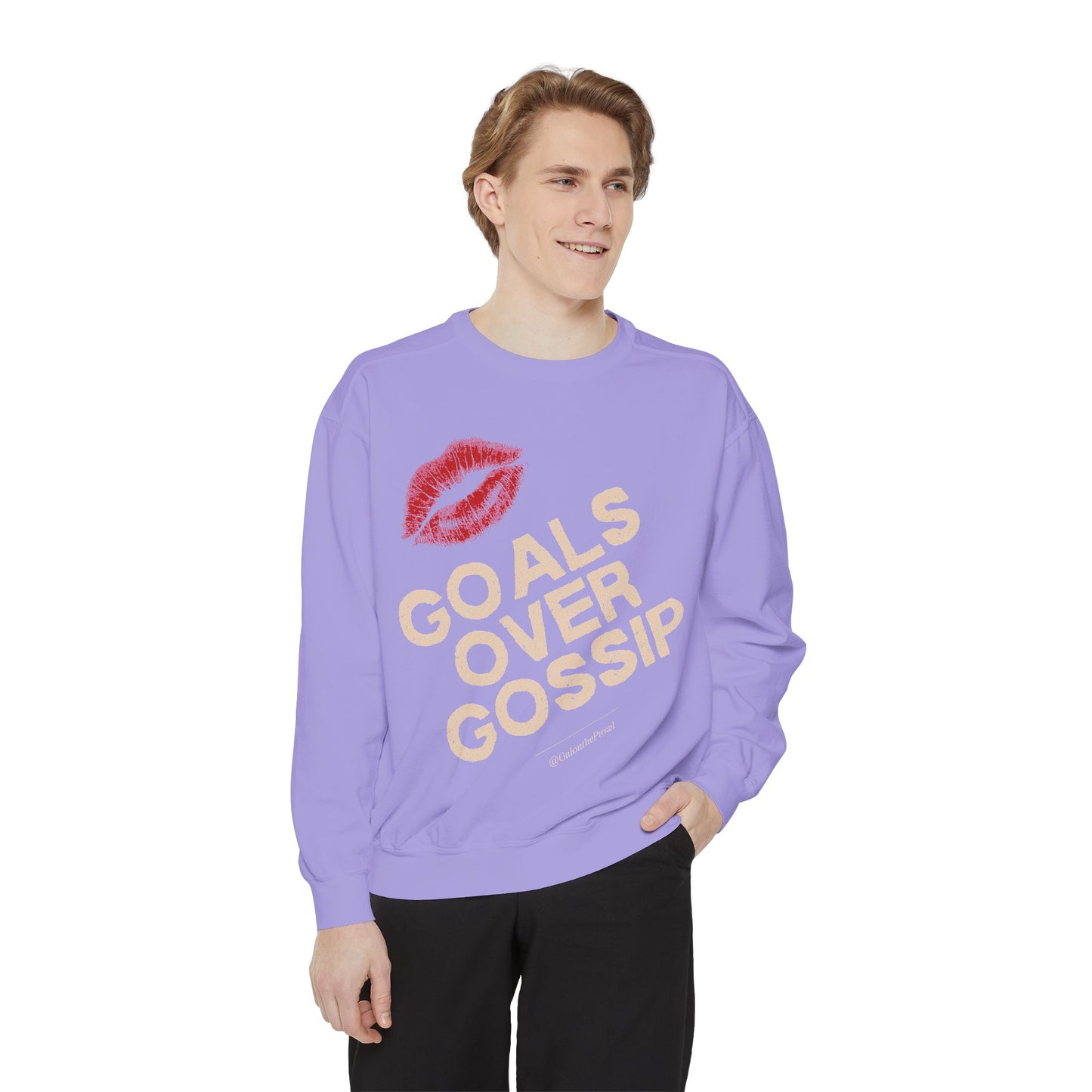 Goals Over Gossip Sweatshirt Unisex Cozy Crewneck