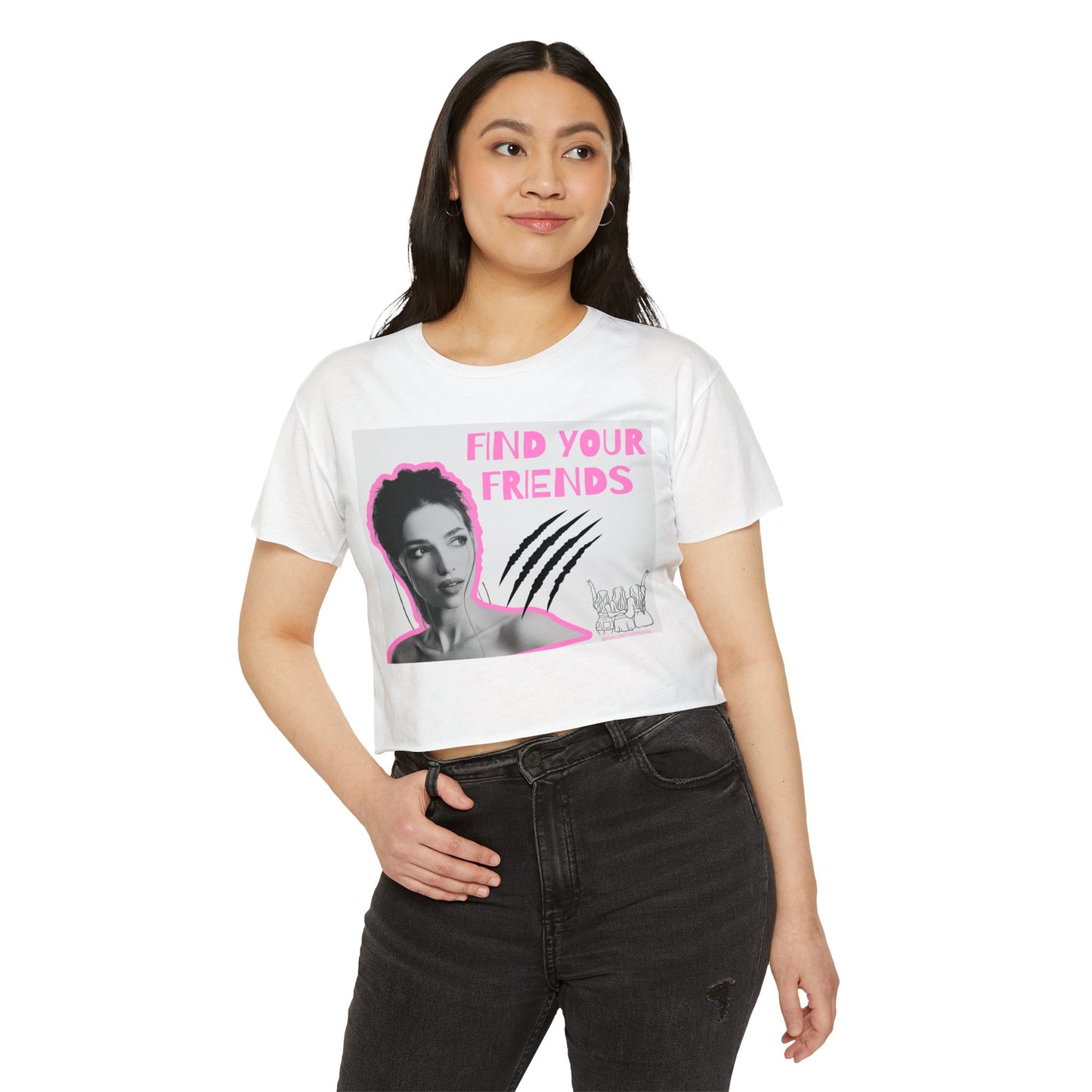 Find your Friends crop top