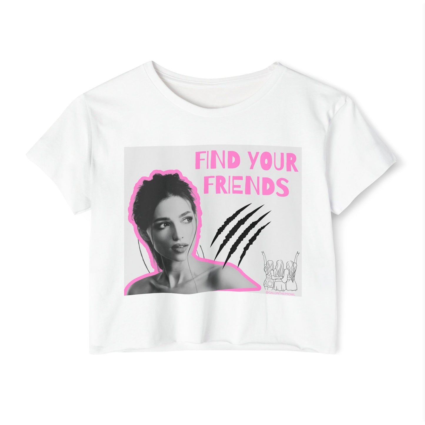 Find your Friends crop top