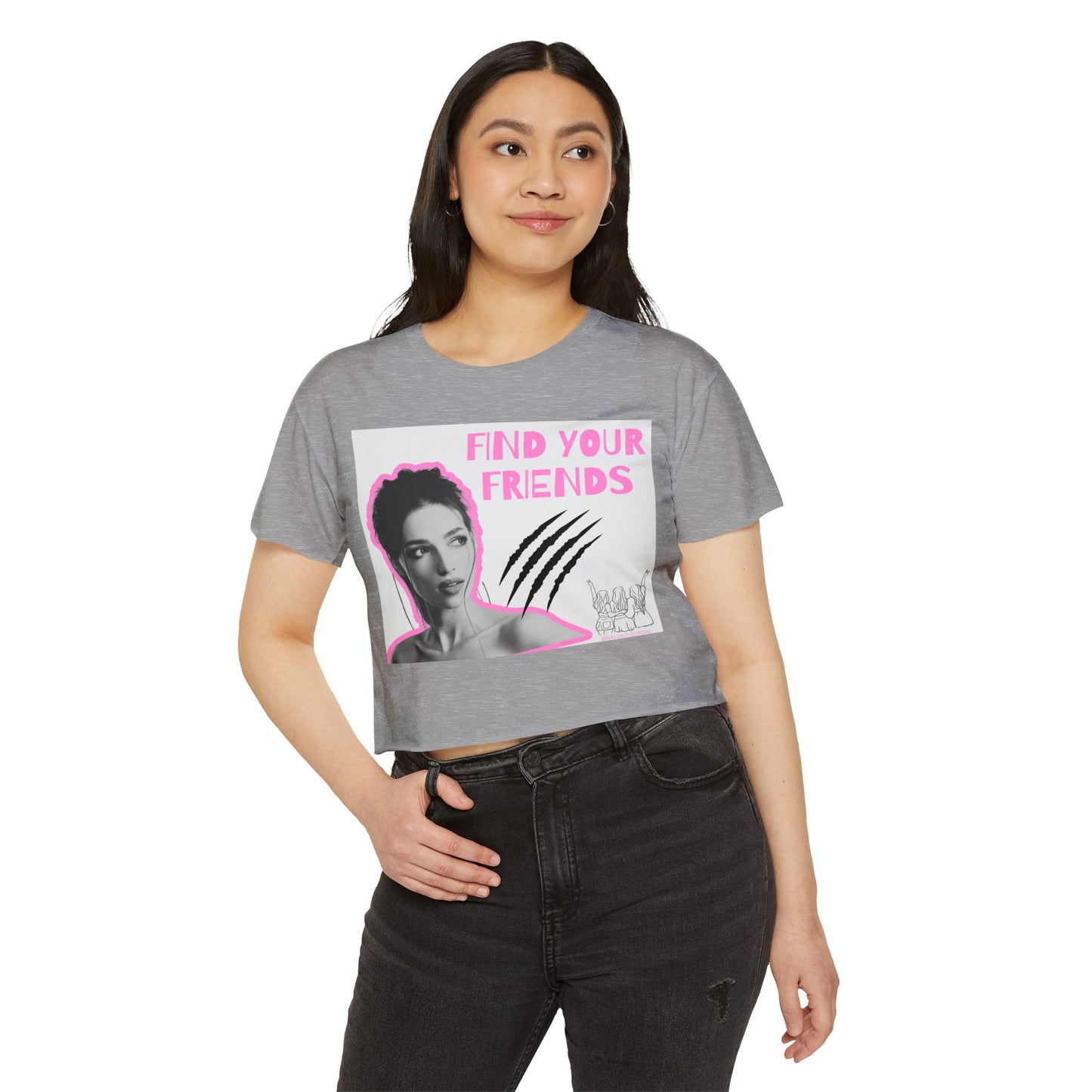 Find your Friends crop top