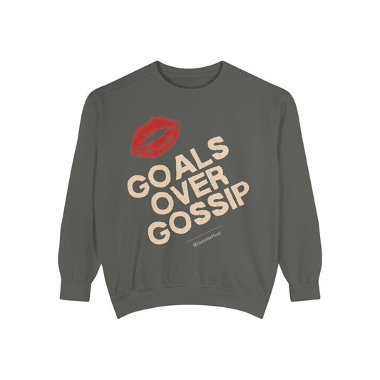 Goals Over Gossip Sweatshirt Unisex Cozy Crewneck
