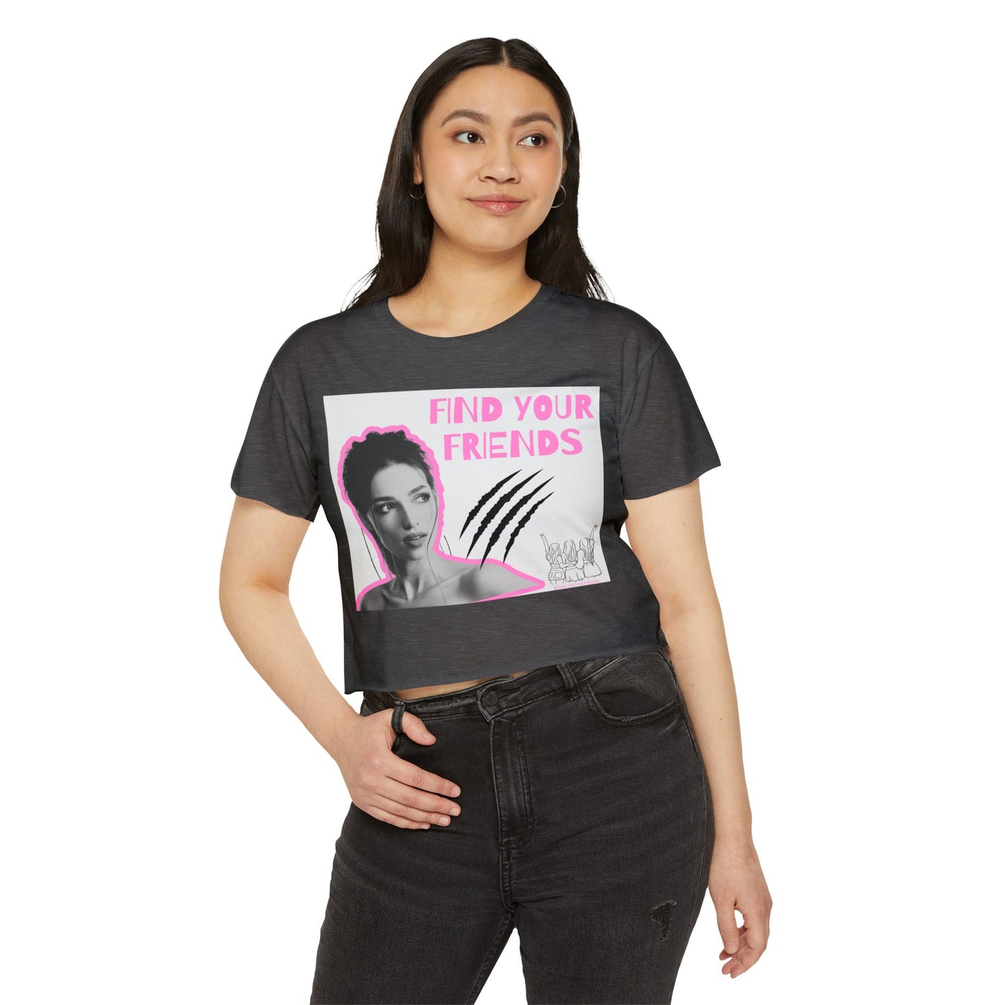 Find your Friends crop top