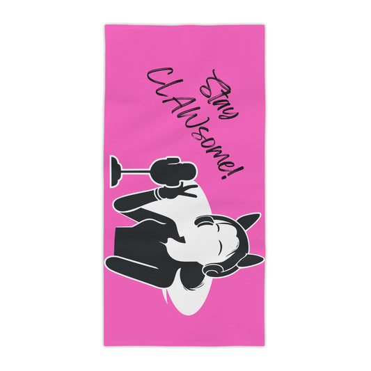 Stay CLAWsome Beach Towel